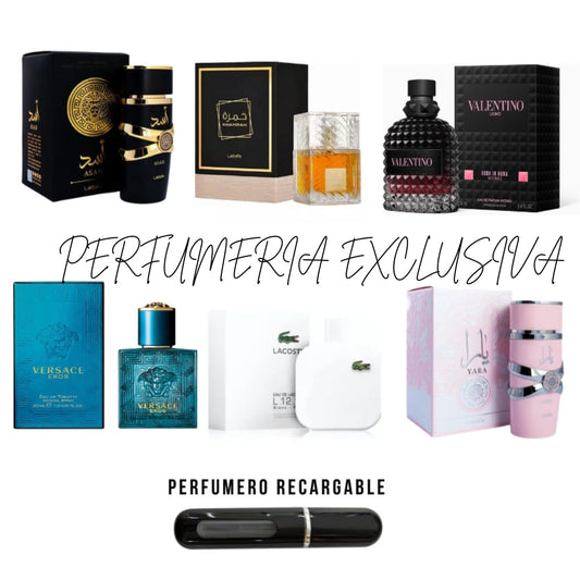 ( kit 6 perfumes + perfumero)